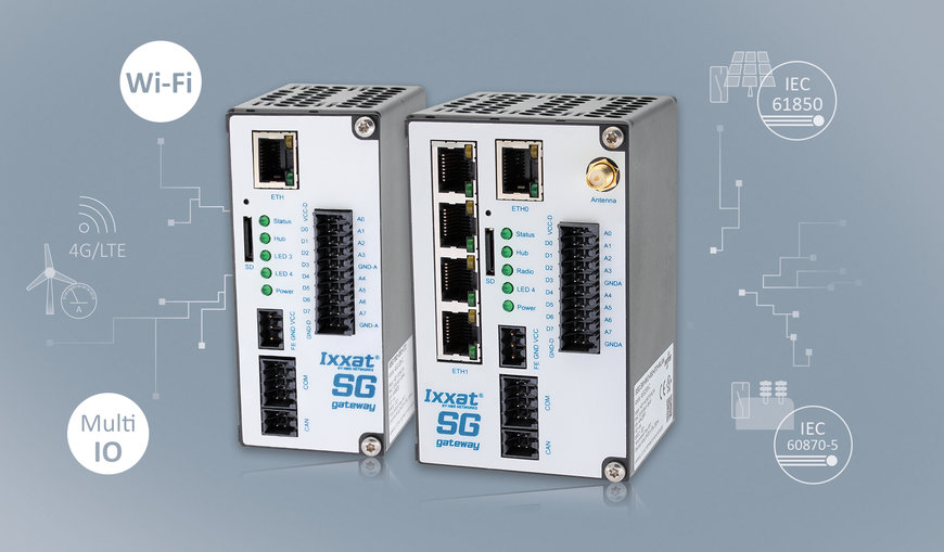 Ixxat Smart Grid Ağ Geçitleri IO ve Wi-Fi sensörlerinin enerji ağlarına bağlanabilmesine olanak tanıyor